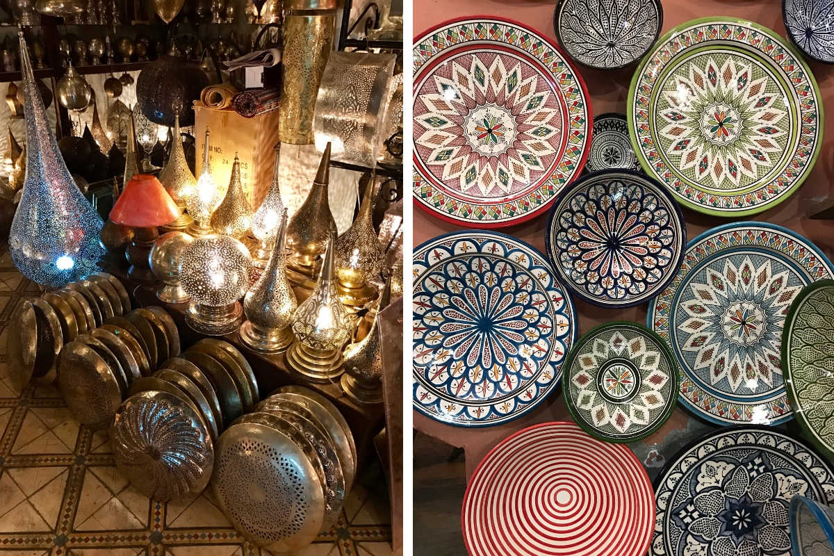 Souk in Marrakesh by Angela Dansby