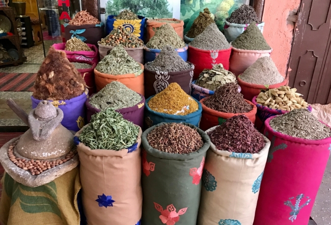 Spices in Marrakech by Angela Dansby